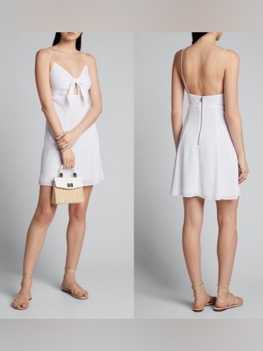 NWT Alice + Olivia Roe Tie - Front Dress